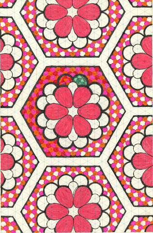 Floral Hexagon