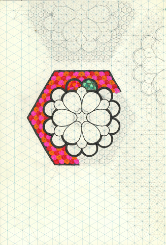 Floral Hexagon Progress